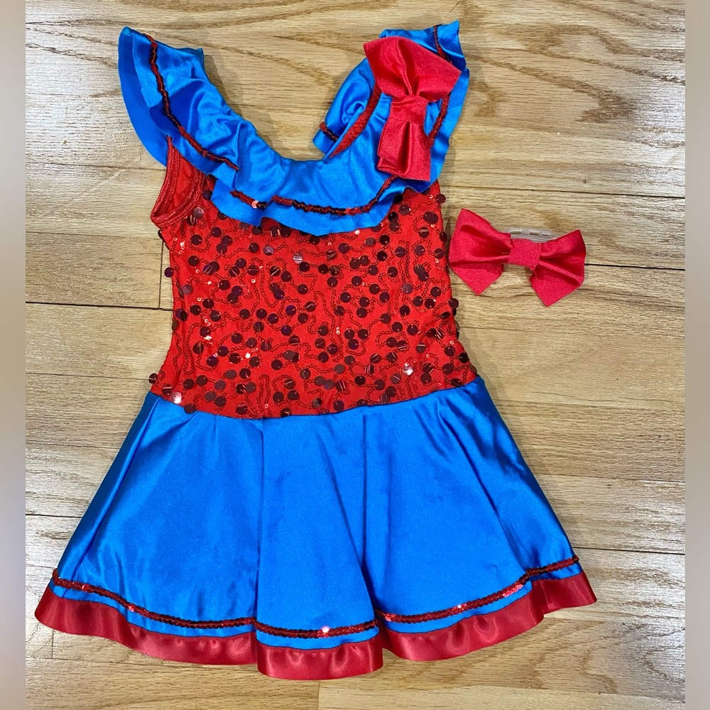 CURTAIN CALL DANCE COSTUME SIZE CXS
